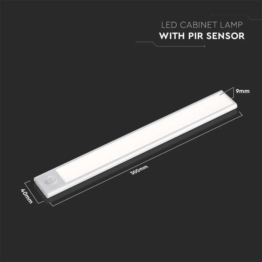 LED Onder keukenkast verlichting met sensor LED/1,5W/5V 3000K 1500 mAh