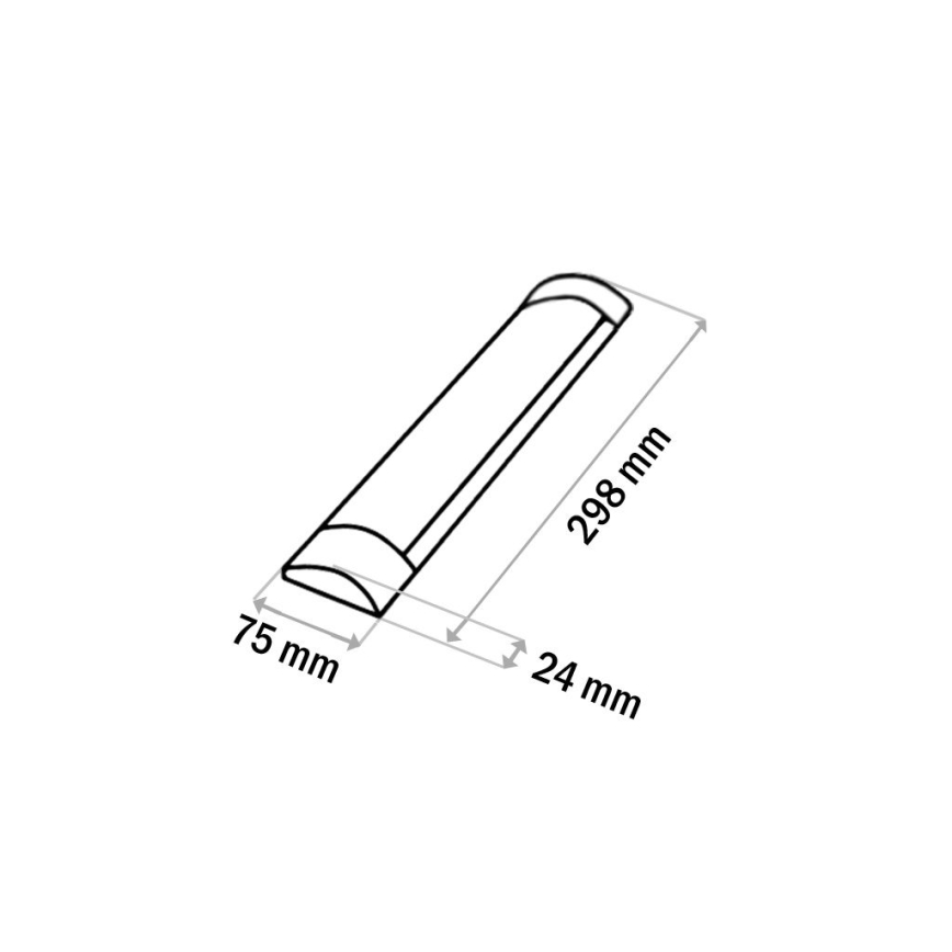 LED Onder keukenkast verlichting QTEC LED/9W/230V 30 cm zwart