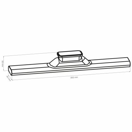LED Onderkast magnetisch touchlamp LED/2,5W/5V USB 2700/4000/6500K 1200 mAh 35 cm wit