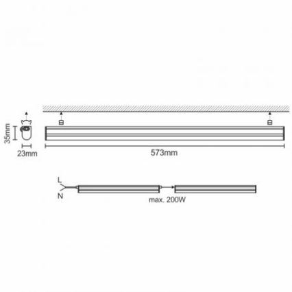LED Onderbouwverlichting LED/9W/230V 4000K