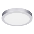 LED opbouw-/inbouwpaneel 2-in-1 24W/230V 3000/4000/6000K Ø 30 cm IP54 zilver