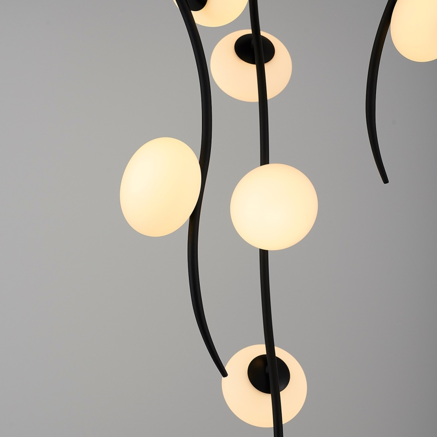 LED opbouwkroonluchter GELA 18xLED/3W/230V 3000K zwart