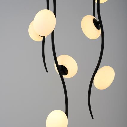 LED opbouwkroonluchter GELA 18xLED/3W/230V 3000K zwart