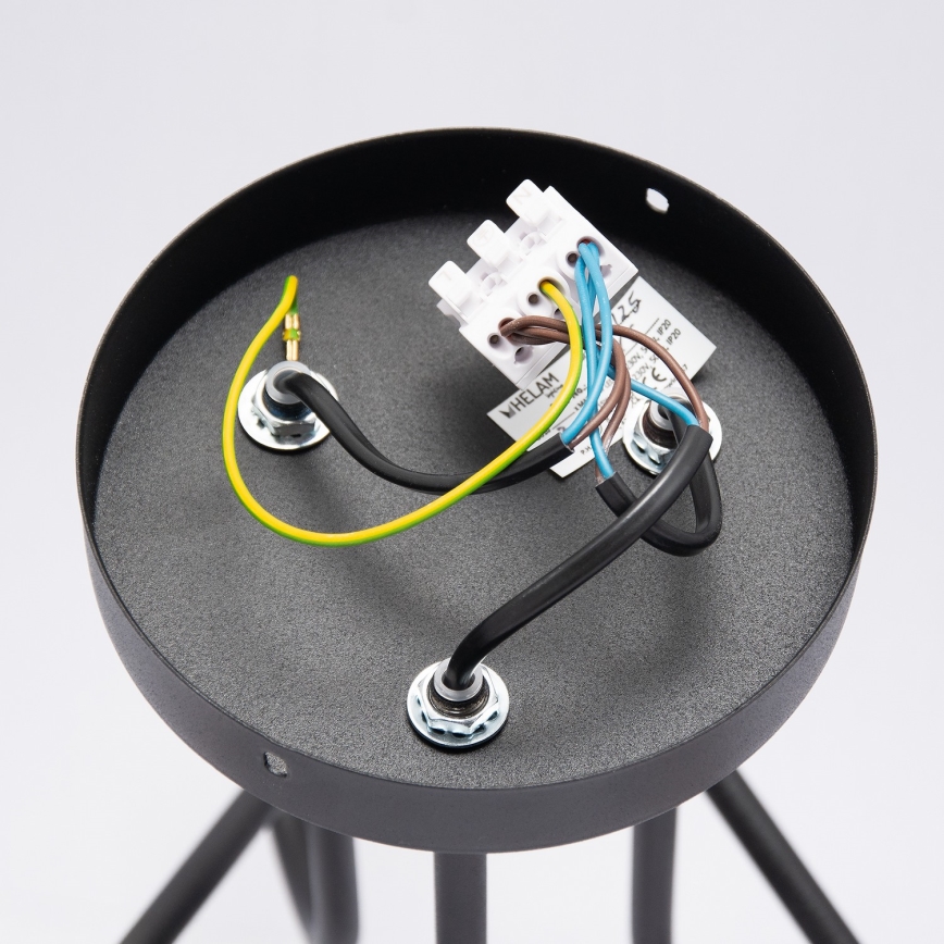 LED opbouwkroonluchter OXFORD 3xE27/15W/230V zwart