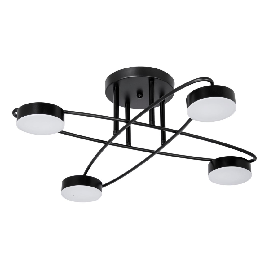 LED Opbouwlamp 4xLED/7W/230V 3000-6000K Ø 60 cm zwart