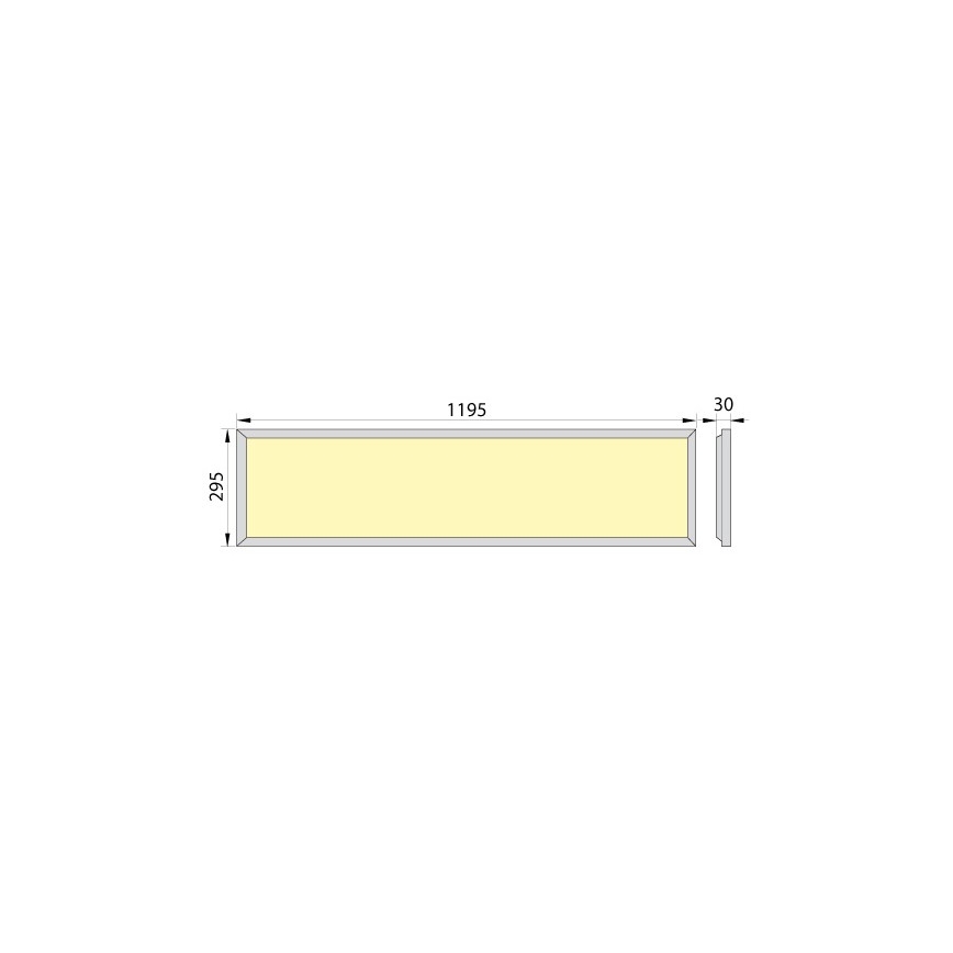 LED Opbouwpaneel badkamer OREGA PLUS 120 LED/40W/230V 4000K IP40