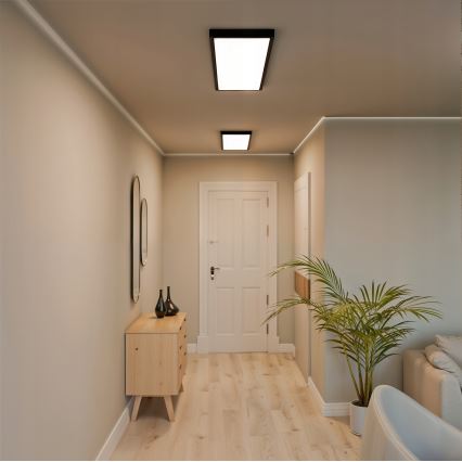 LED opbouwpaneel LED/60W/230V 30x120 cm zwart