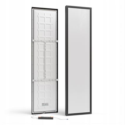 LED opbouwpaneel LED/60W/230V 30x120 cm zwart