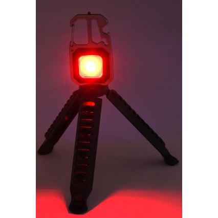 LED Oplaadbaar multifunctioneel zaklamp met een standaard LED/USB-C 400 mAh