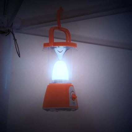 LED Dimbaar oplaadbaar zonne- lamp met powerbankfunctie LED/230V 710 glanzend 1600 mAh