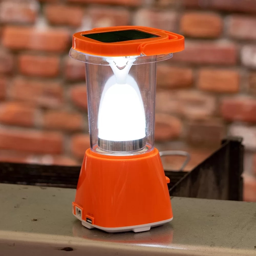 LED Dimbaar oplaadbaar zonne- lamp met powerbankfunctie LED/230V 710 glanzend 1600 mAh