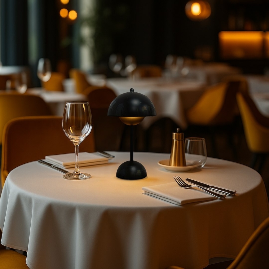 LED-oplaadbare aanraak-bureaulamp COSTA LED/3W/5V 2400 mAh 3000-6000K zwart