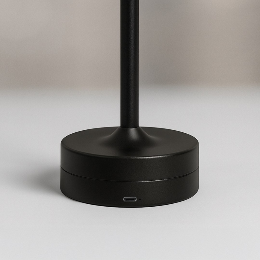 LED oplaadbare bureaulamp met aanraakbediening TAVOLO LED/2,5W/5V 2400 mAh 3000-6000K zwart