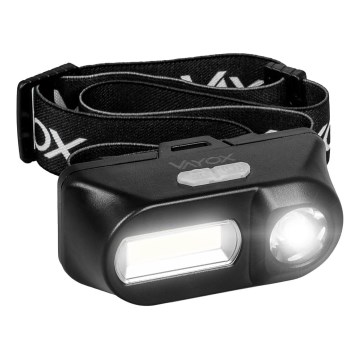 LED Oplaadbare dimbare hoofdlamp 2xLED/5V IPX4 250 lm 2000 mAh