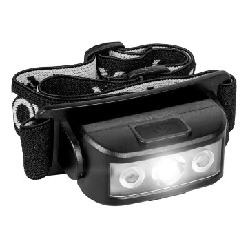 LED Oplaadbare dimbare hoofdlamp 3xLED/5V IPX4 100 lm 1200 mAh