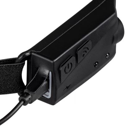 LED Oplaadbare hoofdlamp met dimmer en sensor 2xLED/5V IP44 350 lm 1200 mAh