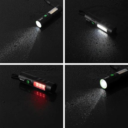 LED Dimbare Oplaadbare Zaklamp met Rood Licht LED/5W/5V IPX4 250 lm 2000 mAh