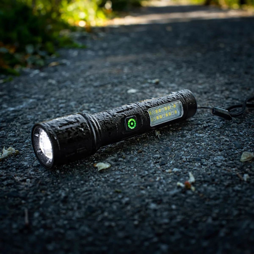 LED Dimbare Oplaadbare Zaklamp met Rood Licht LED/5W/5V IPX4 260 lm 2000 mAh