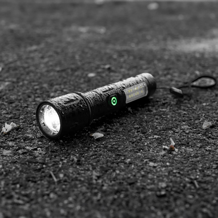 LED Dimbare Oplaadbare Zaklamp met Rood Licht LED/5W/5V IPX4 260 lm 2000 mAh