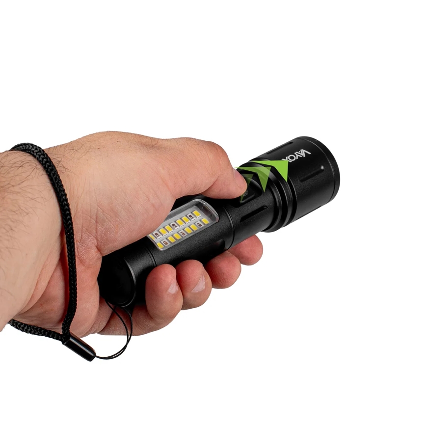 LED Dimbare Oplaadbare Zaklamp met Rood Licht LED/5W/5V IPX4 260 lm 2000 mAh