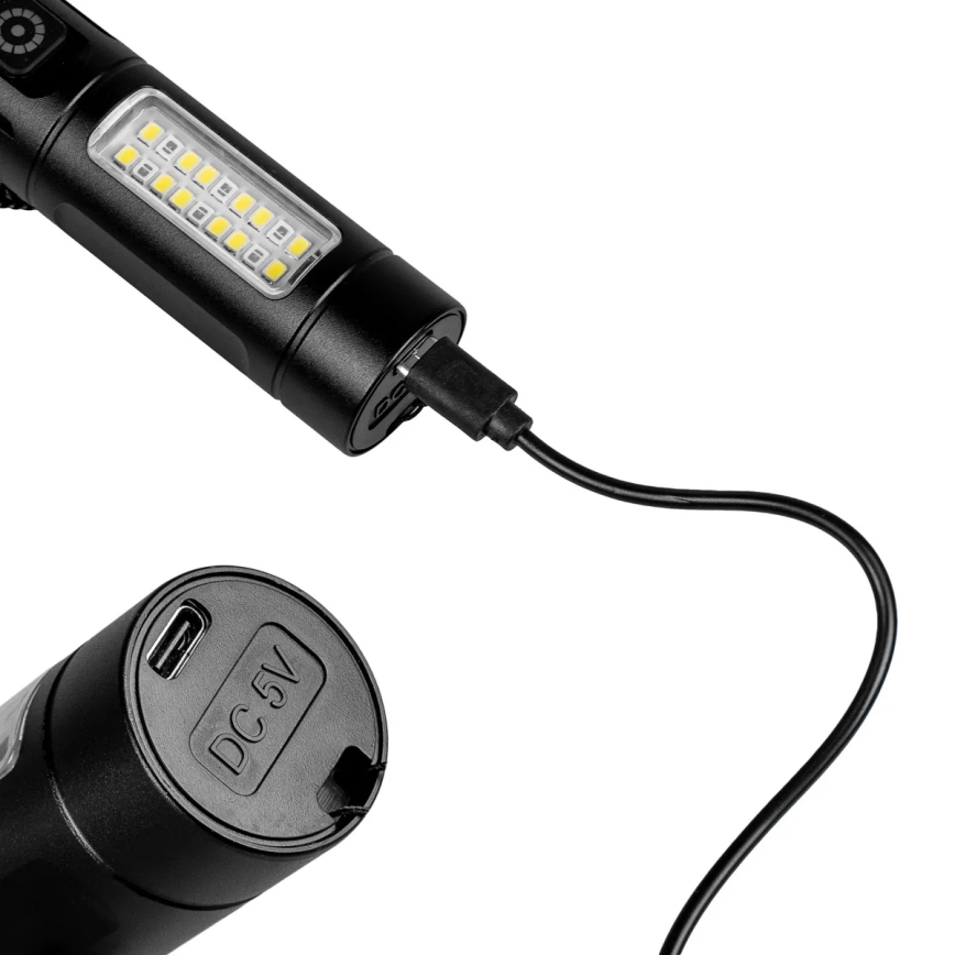 LED Dimbare Oplaadbare Zaklamp met Rood Licht LED/5W/5V IPX4 260 lm 2000 mAh