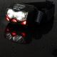 LED Dimbaar rechargeable headlamp met sensor en rood licht 2xLED/5W/5V/3xAAA IP65 500 lm 10,5 h 1200 mAh