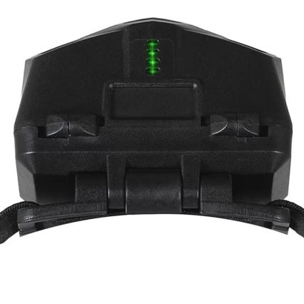 LED Oplaadbare dimbare hoofdlamp met sensor en rood licht 2xLED/5W/5V/3xAAA IP65 500 lm 1200 mAh