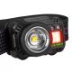 LED Dimbaar rechargeable headlamp met sensor en rood licht LED/6W/5V/3xAAA IP44 500 lm 11,5 h 1200 mAh