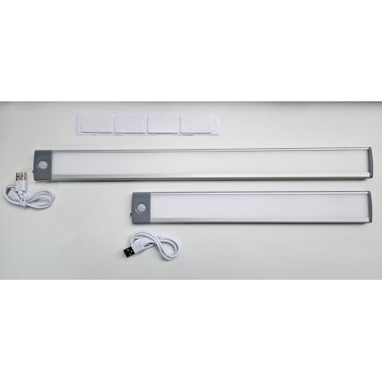 LED Oplaadbare meubelverlichting met sensor LED/2,5W/5V USB 800 mAh 4200K 32,5 cm
