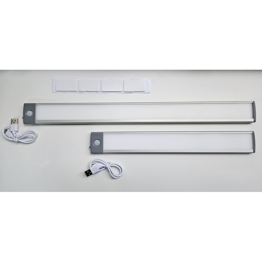 LED Oplaadbare meubelverlichting met sensor LED/2,5W/5V USB 800 mAh 4200K 32,5 cm