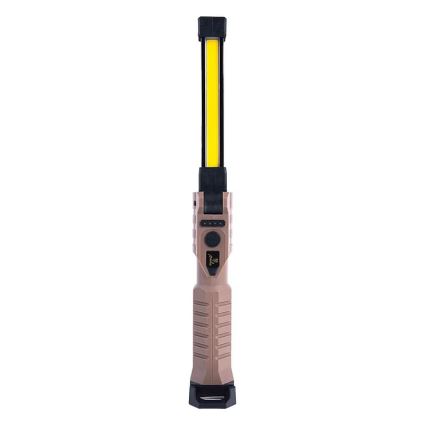 LED Dimbaar oplaadbaar werk zaklamp met powerbankfunctie LED/4W/5V IPX4 600 glanzend 2000 mAh