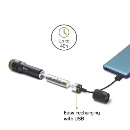 LED oplaadbare zaklamp GP DISCOVERY CR41 LED/Li-ion 3,7V IPX7
