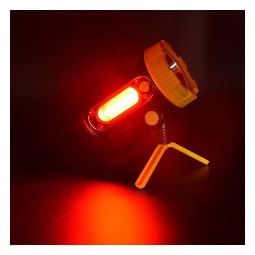 LED Oplaadbare zaklamp LED/5W/4000mA + LED/3W