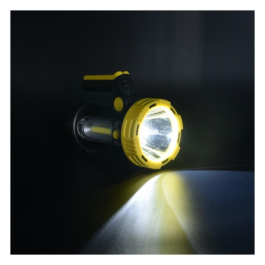 LED Oplaadbare zaklamp LED/5W/4000mA + LED/3W