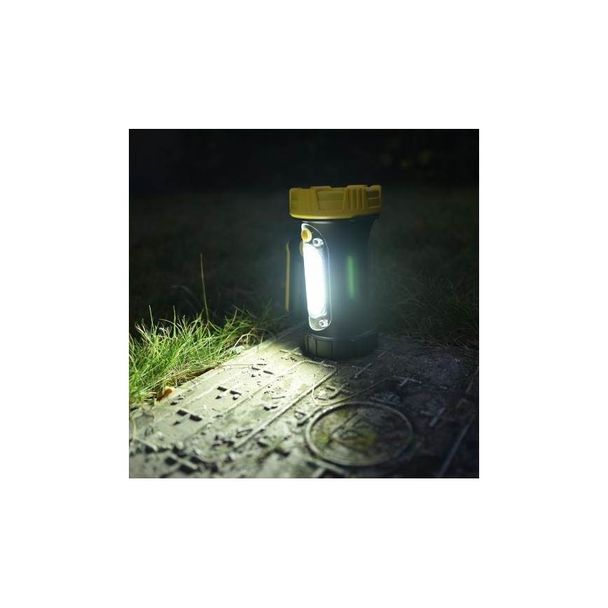 LED Oplaadbare zaklamp LED/5W/4000mA + LED/3W