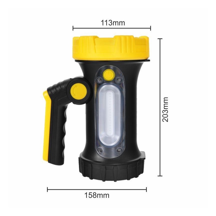 LED Oplaadbare zaklamp LED/5W/4000mAh + LED/3W