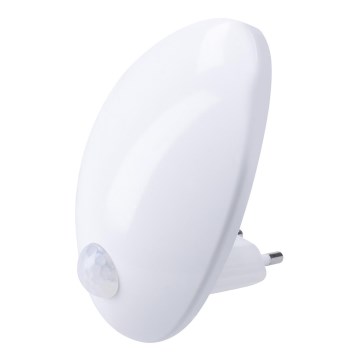 LED Oriëntatielamp met sensor voor stopcontact LED/0,7W/230V 3000K