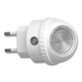 LED Oriëntatielampje met stekker met sensor LED/0,4W/230V