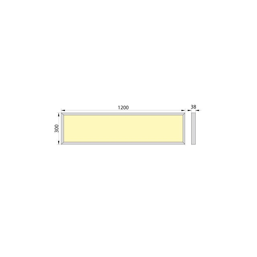 LED Paneel opbouw OREGA N LINX 120 LED/50W/230V 4000K