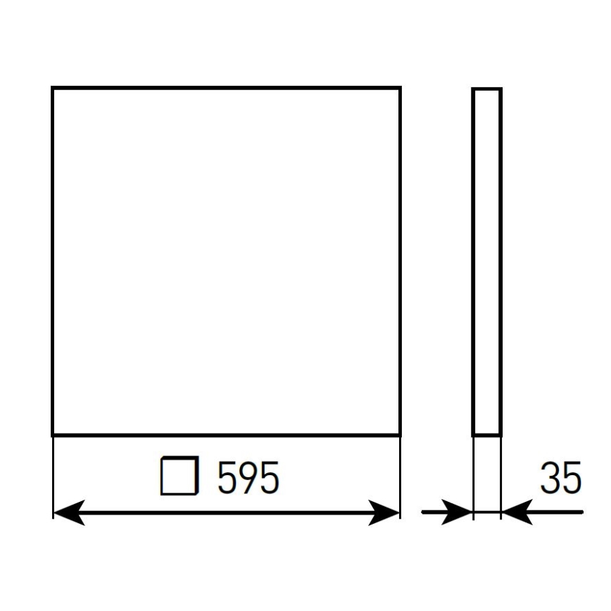 LED-dimbaar plafondpaneel voor badkamer STELLA LED/28/32/36/40W/230V 59,5x59,5 cm CRI 90 IP44 wit