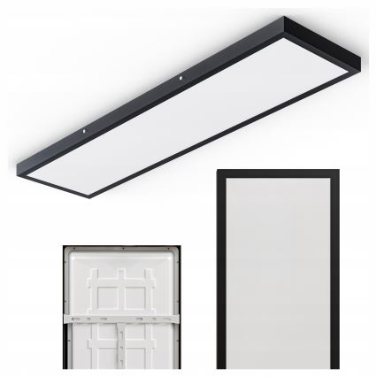 LED Panneau en saillie LED/60W/230V 30x120 cm noir