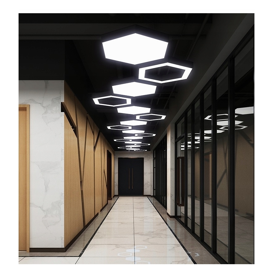 LED-pendellamp aan kabel LED/20W/230V zwart