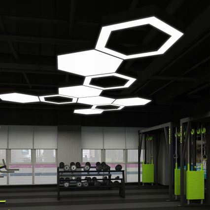 LED-pendellamp aan kabel LED/20W/230V zwart