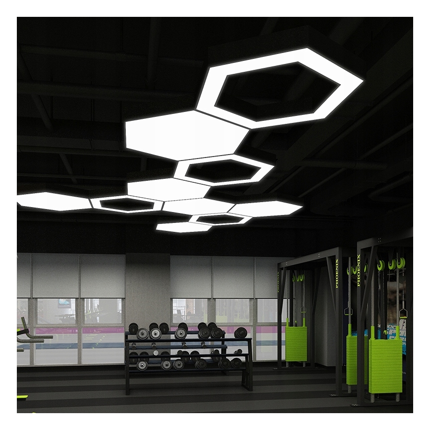 LED-pendellamp aan kabel LED/20W/230V zwart