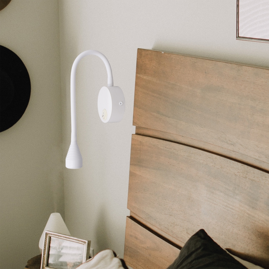 LED Petite lampe flexible IONAS LED/3W/230V 3000K blanc