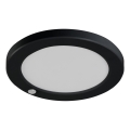 LED Plafond-/inbouwlamp met bewegingssensor 2-in-1 ERGA LED/17W/230V 3000/4000/6500K zwart