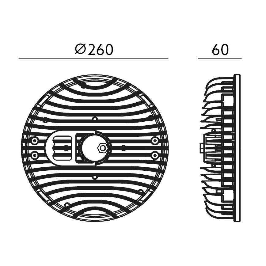 LED industriële bouwlamp | Terreinverlichting | IP65 | 100 watt - 4500K
