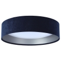 LED Plafond Lamp GALAXY 1xLED/24W/230V blauw/zilver