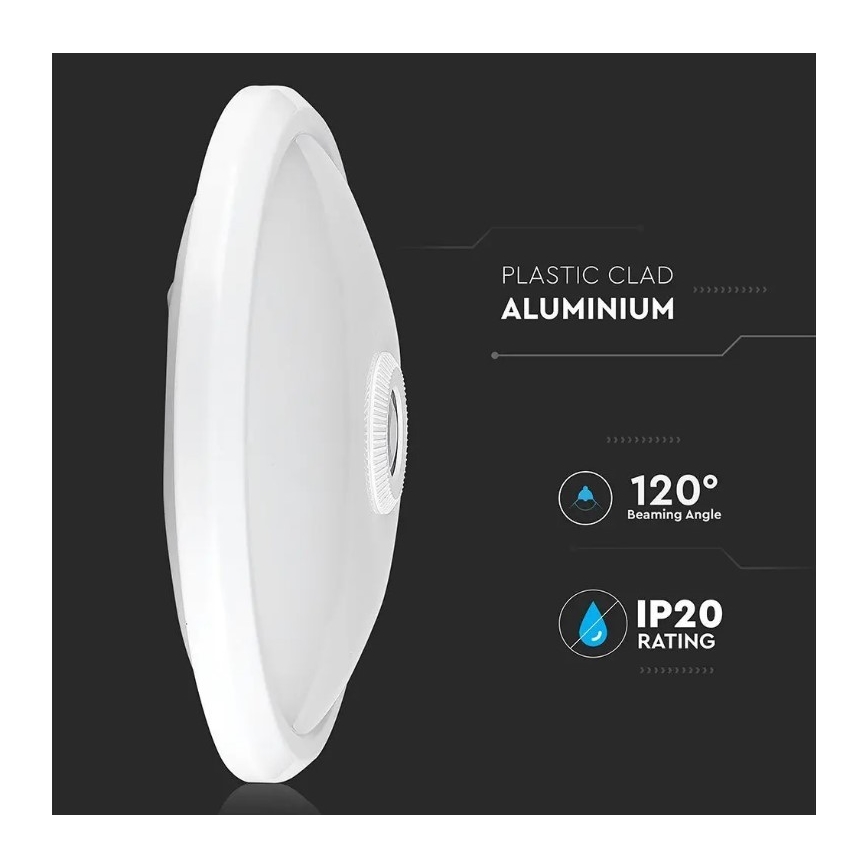 LED Plafond Lamp met Sensor LED/12W/230V 4000K