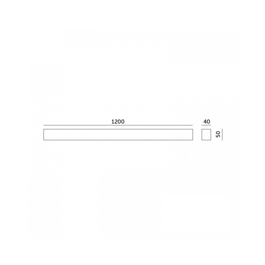 LED-plafondlamp (opbouw/pendel) KOLINE LED/40W/230V 3000/4000/6500K 120 cm zwart